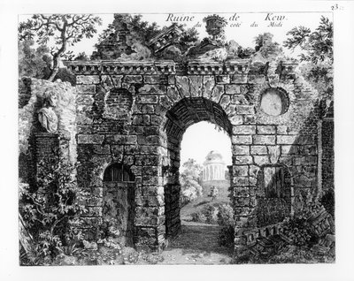 Ruins in the middle of Kew Gardens, from 